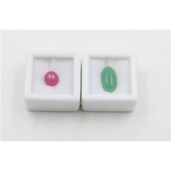 #234-HEATED RUBY 4.25 CT & AVENTURINE 4.75 CT