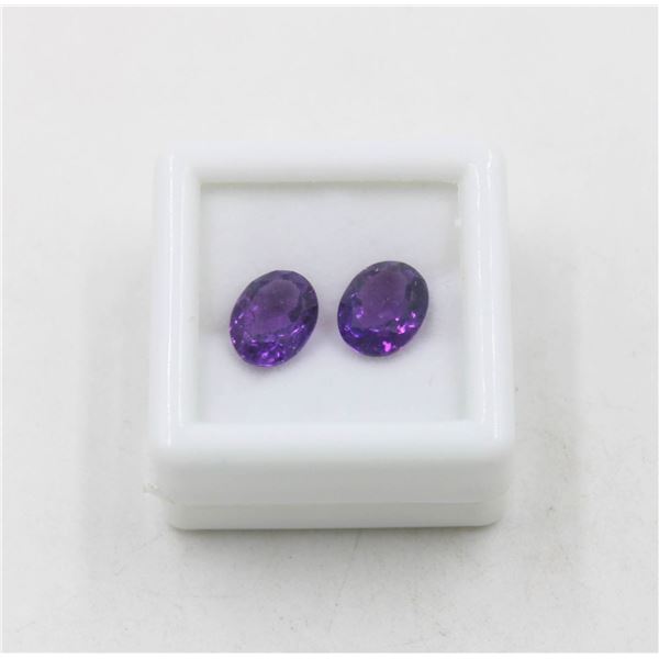 #187-UNHEATED PURPLE AMETHYST GEMSTONES 3.45 CT