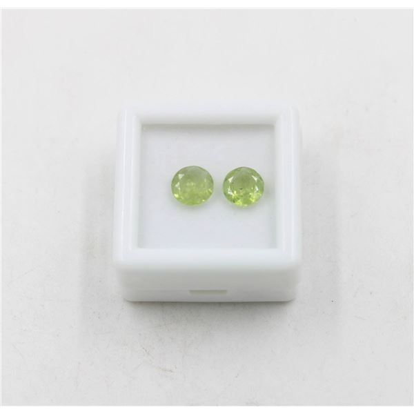 #237- UNHEATED GREEN PERIDOT GEMSTONES 2.55 CT