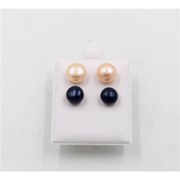 #152-NATURAL AKOYA PEARL EARRINGS