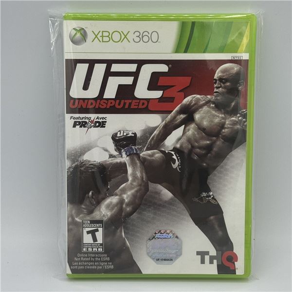 CERTI REFURB XBOX 360, UFC UNDISPUTED 3