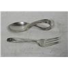 Image 1 : VINTAGE BABY SPOON & FORK FEEDING SET