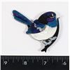 Image 1 : NEW BLUE BIRD BROOCH