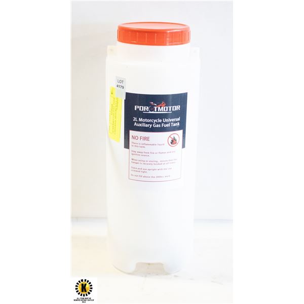AUXILIARY GAS FUEL TANK UNIVERSAL MOTORCYCLE GAS