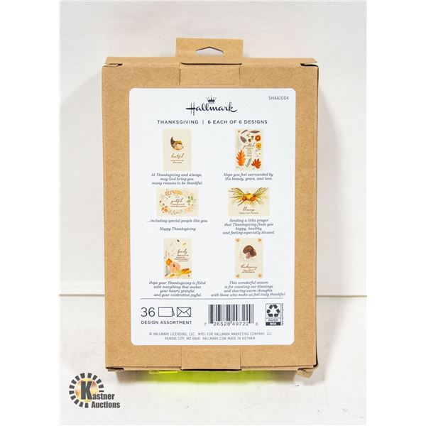 BRAND NEW HALLMARK THANKSGIVING CARD SET 6 DESIGNS