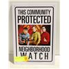 Image 1 : STAR TREK METAL "PROTECTION" SIGN- 11" X 8"