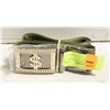 Image 1 : MENS TACTICAL DOLLAR SIGN HEAD BUCKLE