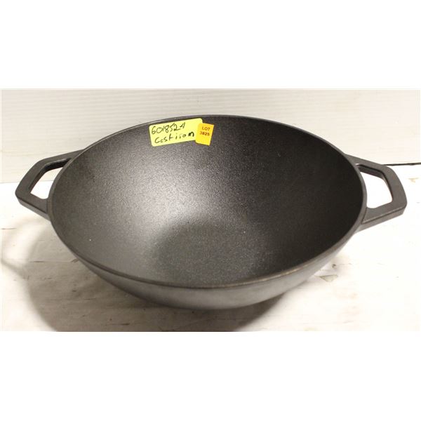 NEW 12 INCH CAST IRON PRE SEASONED