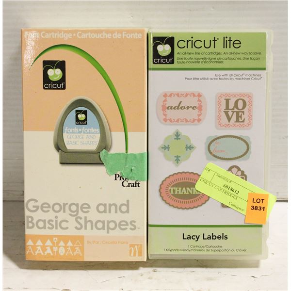 2 CRICUT CARTRIDGES