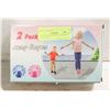 Image 1 : 2 PACK SOFT BEADED JUMP ROPE ADJUSTABLE