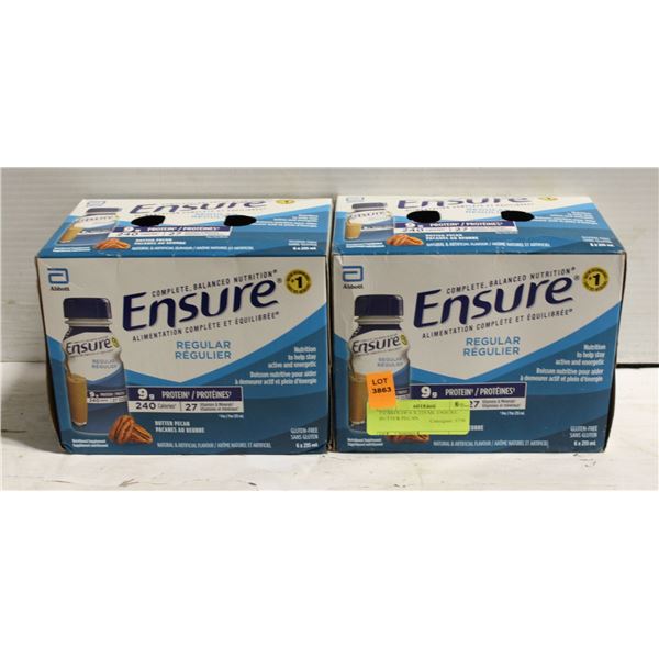 2 CASES OF 6 X 235 ML ENSURE BUTTER PECAN