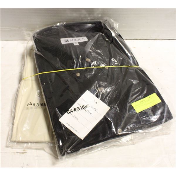 NEW MEN'S SHIRTS 1BLACK 1NATURAL SIZE 4XL