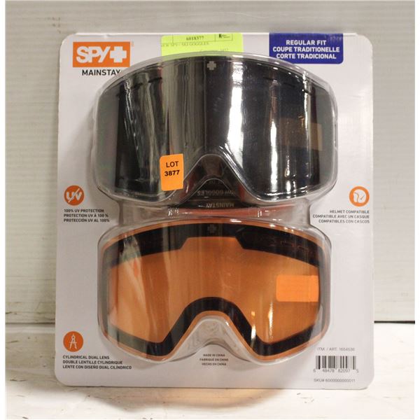 NEW SPY+ SKI GOGGLES