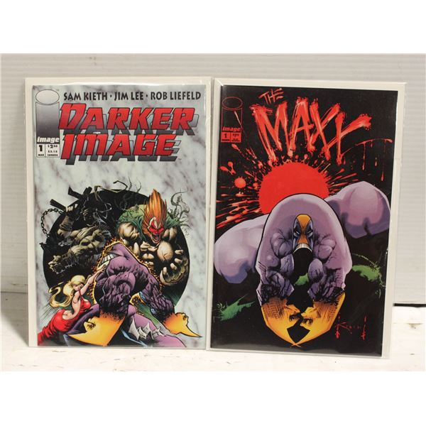 IMAGE MAXX #1, DARKER IMAGE #1 COMIC LOT, 1ST MAXX