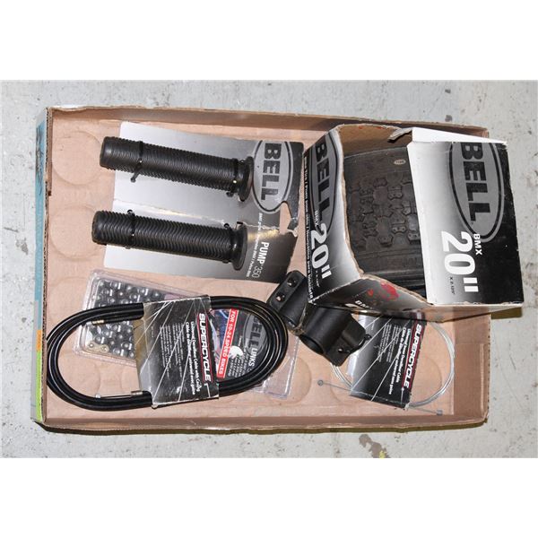 NEW BIKE PARTS TIRE ,CABLES, CHAIN, BMX GRIPS ETC