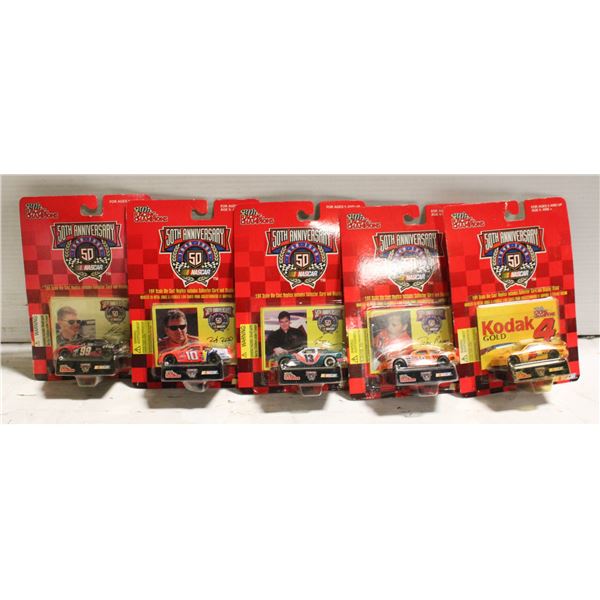 LOT OF 5 VINTAGE RACING CHAMPIONS 50TH ANNIVERSARY