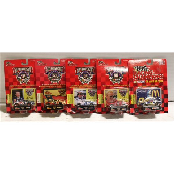 LOT OF 5 VINTAGE RACING CHAMPIONS 50TH ANNIVERSARY
