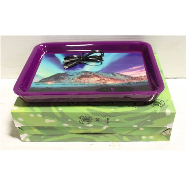 2 PACKS - 7 COLOR CHANGING LED GLOW PLASTIC USB