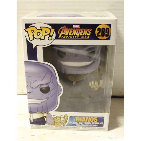FUNKO POP #289 THANOS BOBBLE HEAD, SEALED