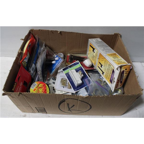 HARDWARE- ASSORTED BOX LOT