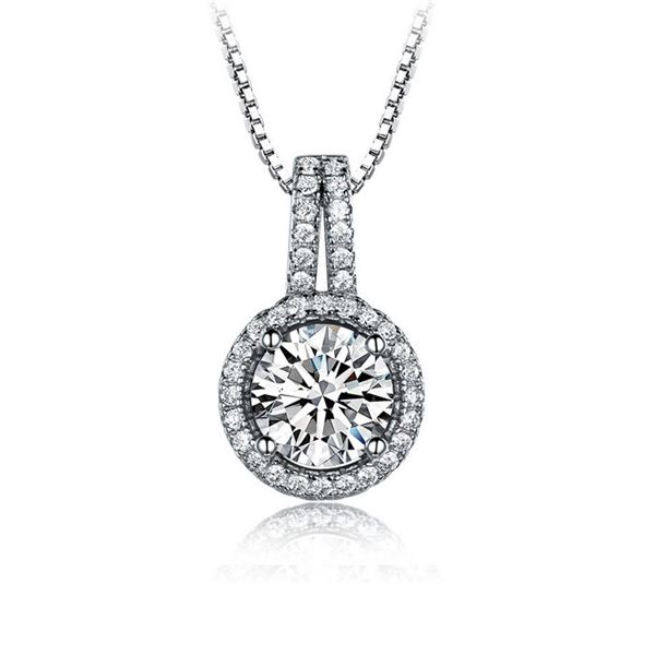 2 CT GRA CERTIFIED MOISSANITE 925 SILVER NECKLACE