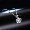 Image 2 : 1 CT GRA CERTIFIED MOISSANITE 925 SILVER NECKLACE