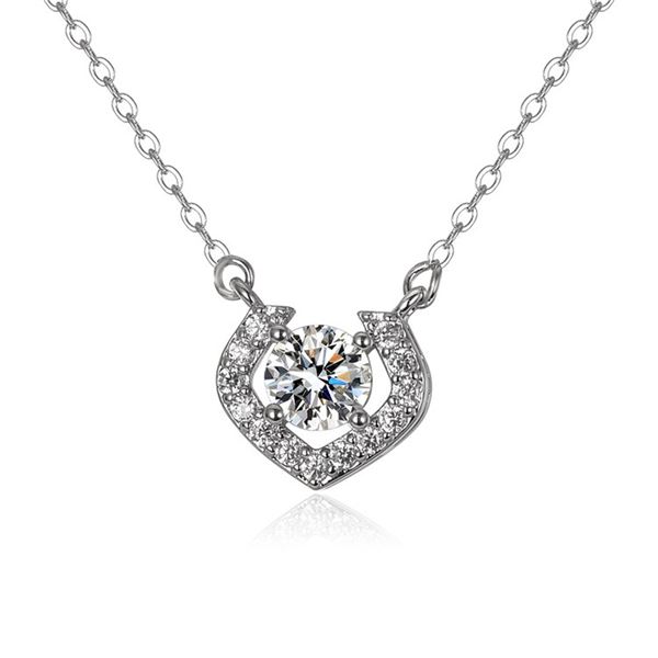 1 CT GRA CERTIFIED MOISSANITE 925 SILVER NECKLACE