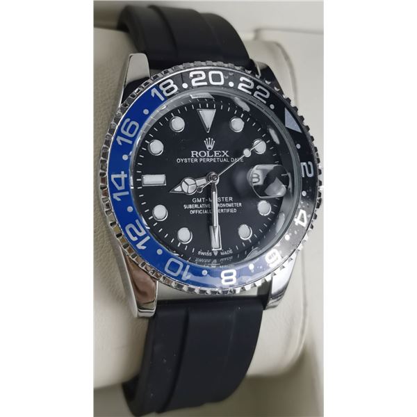 NEW REPLICA ROLEX "GMT MASTER" QUARTZ WATCH