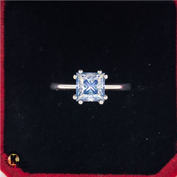 #789-CUSTOM HAND SET 2.00 CT PRINCESS CUT