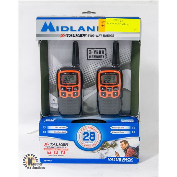NEW MIDLAND TWO WAY RADIOS