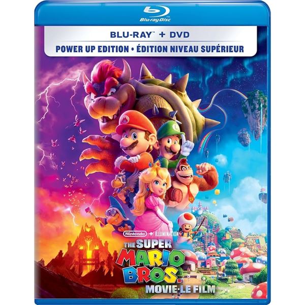 BRAND NEW SUPER MARIO BROS. MOVIE BLU-RAY + DVD