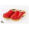 Image 1 : PAIR OF WOODEN KIDS CLOGS KRONE TOFFEL