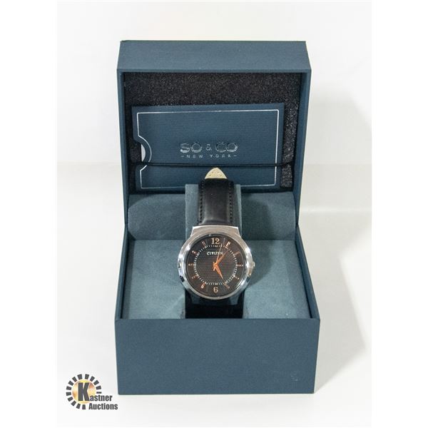 NEW SO&CO NEW YORK CITIZEN MENS WATCH
