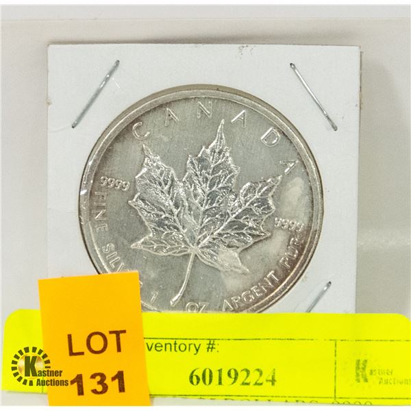 CANADA 2012 $5 DOLLARS .9999 SILVER