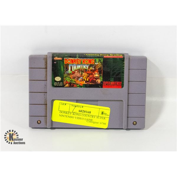 DONKEY KONG COUNTRY SUPER NINTENDO