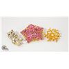 Image 1 : LOT OF 3 VINTAGE BROOCHES
