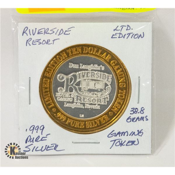RIVERSIDE RESORT .999 SILVER LTD EDITION GAMIING