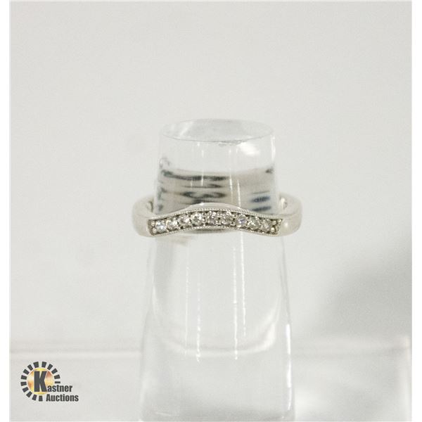 ESTATE RING SIZE 6.5 0.18 TW "MILLGRAIN PAVE"