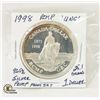 Image 1 : 1998 92.5% SILVER RCMP DOLLAR FROM PROOF SET