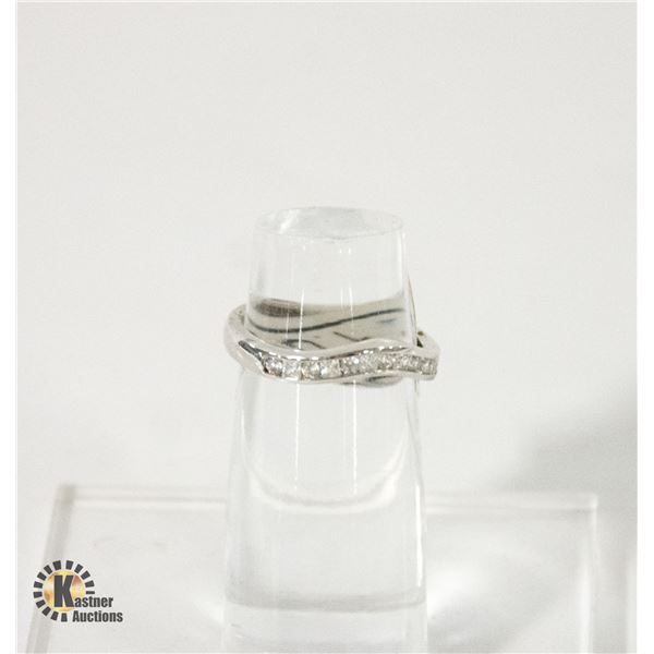 ESTATE RING SIZE 6.5 0.42 TW "CHANNEL PC/RD"