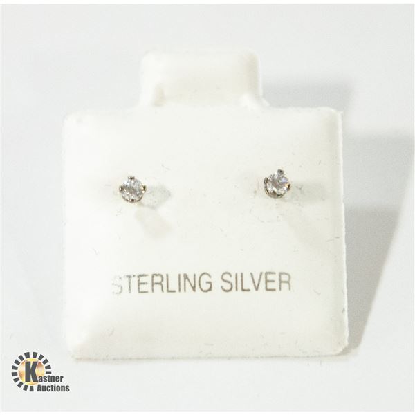 NEW STERLING SILVER STUD EARRINGS