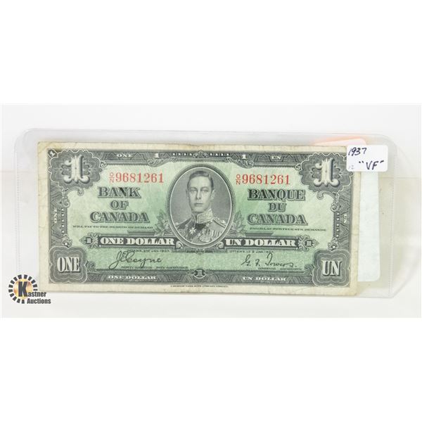 1937 KING GEORGE ONE DOLLAR BILL
