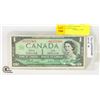 Image 1 : *1967 REPLACEMENT NOTE $1 CANADA MODIFIED HAIR