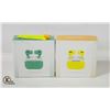 Image 1 : 2 NEW PAIRS OF AIRBUDS PRO 1 YELLOW 1 GREEN
