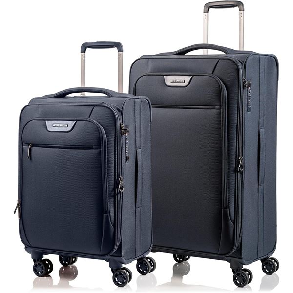 NEW CHAMPS SOFTECH COLLECTION LUGGAGE - 2PCS SET