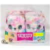 Image 1 : 6 NEW TIE DIE PLUSH - IN RETAIL DISPLAY BOX