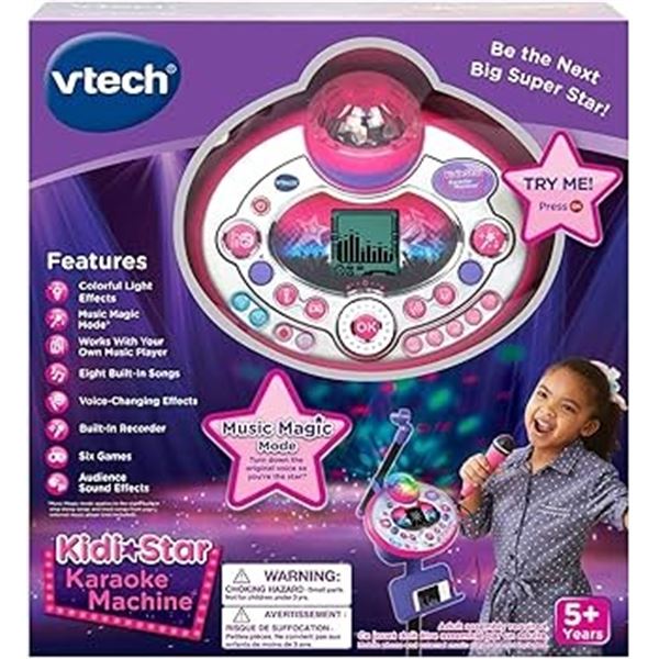 NEW WITH BOX VTECH KIDI STAR KARAOKE MACHINE
