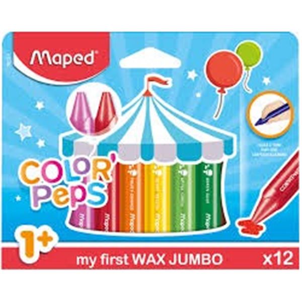 BRAND NEW MAPED WAX JUMBO COLOR PEPS X12