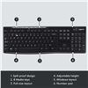 Image 2 : NEW LOGITECH K270 WIRELESS MOUSE & KEYBOARD COMBO