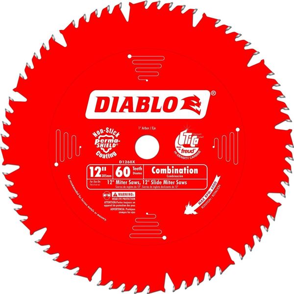NEW DIABLO 12 INCH 60 TEETH COMBINATION BLADE